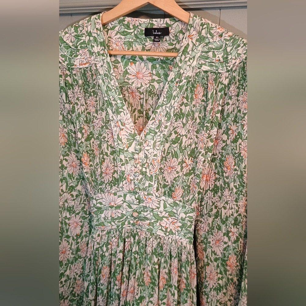 Floral Green Dress - Picture 5 of 7
